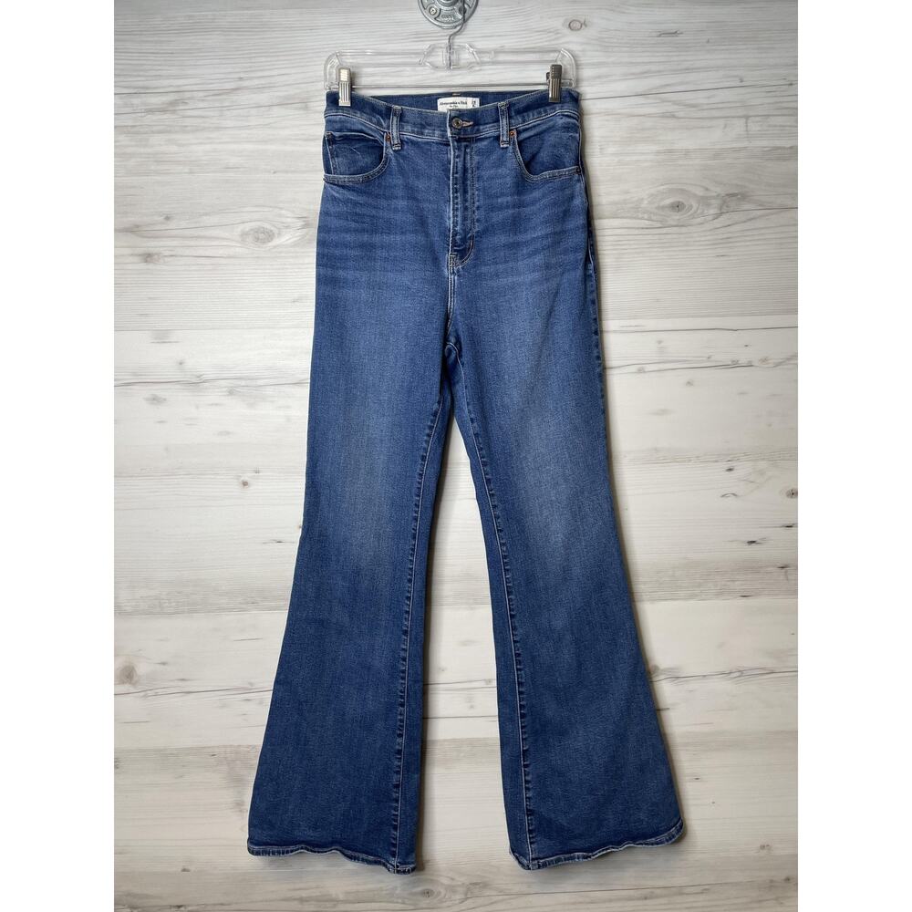 Abercrombie & Fitch Women's High Rise Jeans - Blue